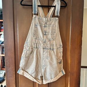 We the Free Ziggy Shortalls - Peach Denim